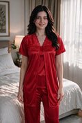 3 pcs Premium Silk Nighty