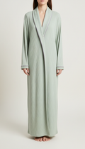 Pale sage ribbed robe